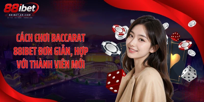 Cách chơi baccarat 88IBET đơn giản, hợp với thành viên mới